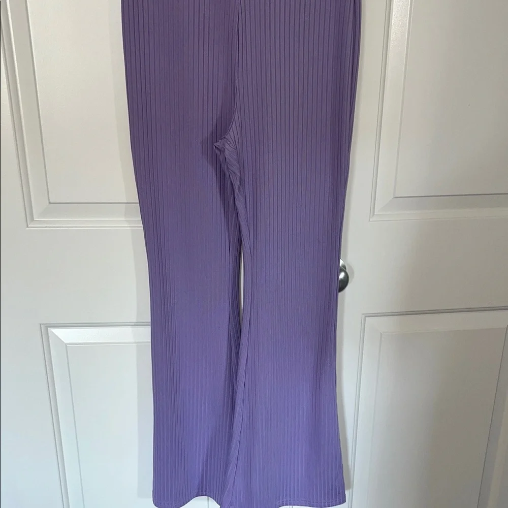 Women’s Lavender One-Piece Wide-Leg Jumpsuit - Picture 3 of 3